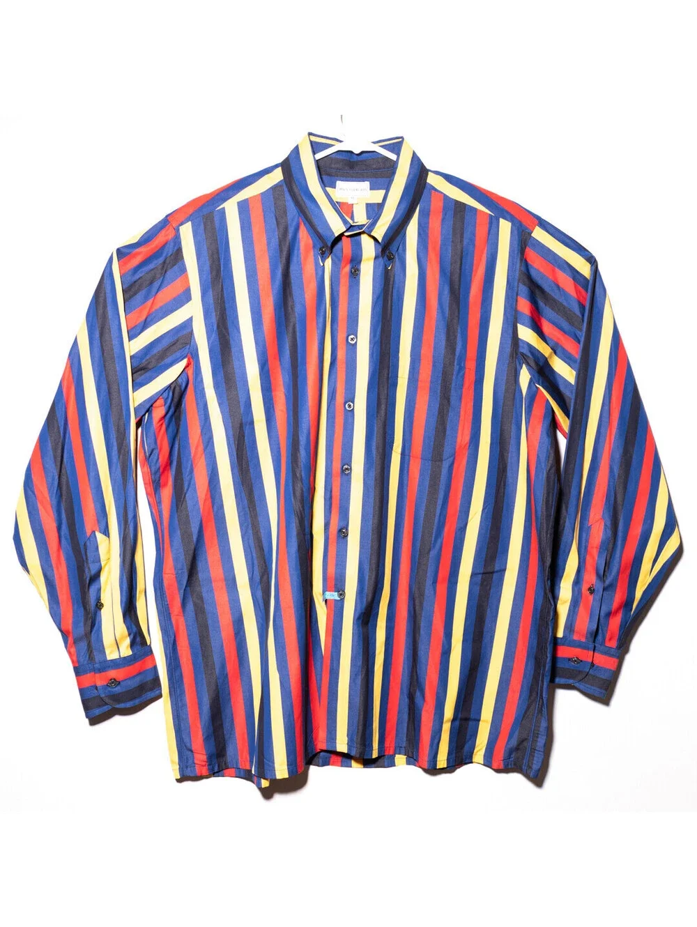 Maus & Hoffman Egyptian Cotton Striped Button Down Dress Shirt Men's SZ XL